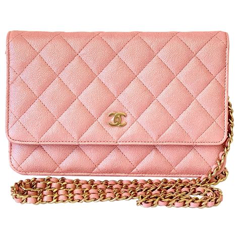 chanel iridescent pink wallet|Chanel wallet cost.